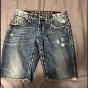 Rock revival jeans shorts
